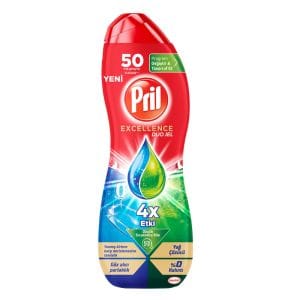 ژل ماشین ظرفشویی پریل 900 میل تمیز کننده، سفیدکننده و براق کننده ظروف