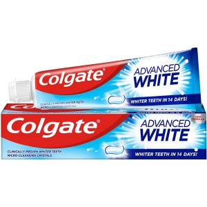 خمیردندان سفیدکننده کلگیت مدل Advanced White حجم 100 میلی‌لیتر