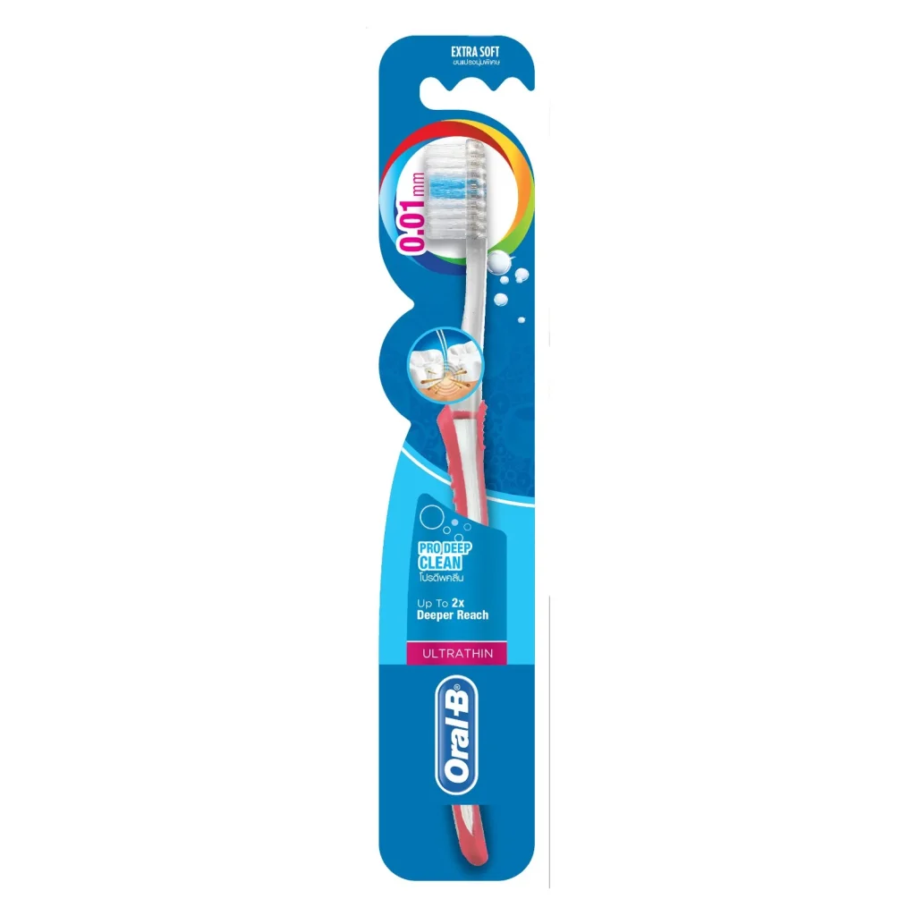 برس‌های نرم مسواک اورال بی Extra Soft Pro Deep Clean برای تمیزی دقیق دندان‌ها