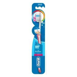 برس‌های نرم مسواک اورال بی Extra Soft Pro Deep Clean برای تمیزی دقیق دندان‌ها