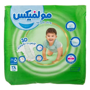 پوشک مولفیکس سایز 5 تعداد 28 عددی