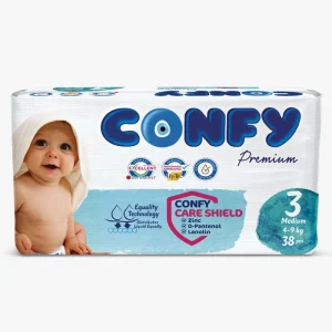 پوشک بچه کانفی (CONFY) سایز 3 چسبی 38 عددی