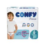 پوشک بچه کانفی CONFY سایز 6 چسبی بسته 24 عددی - تصویر 2