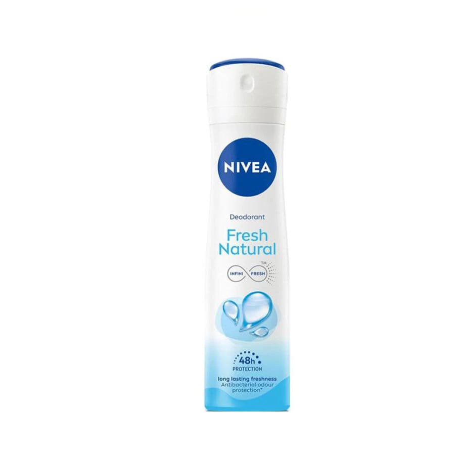 nivea-spray-deodorant-women-fresh-natural_11zon اسپری زنانه فرش نچرال نیوآ 150میل - تصویر 1