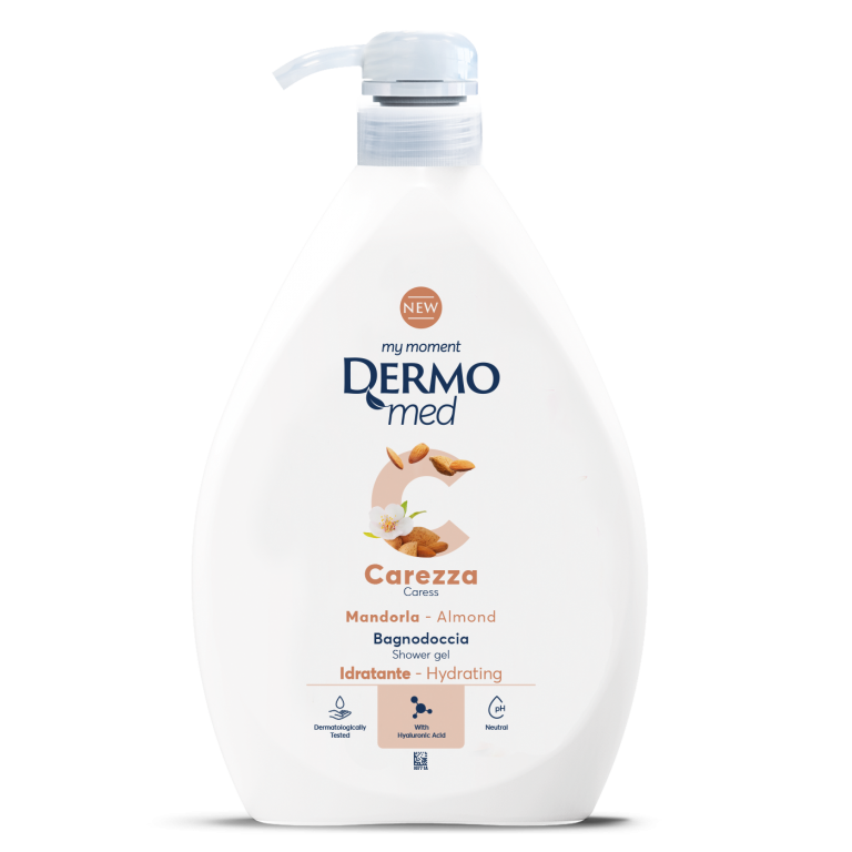 68-1 شامپوی بدن درمومد Dermomed با رایحه بادام Almond حجم 1 لیتر - تصویر 1