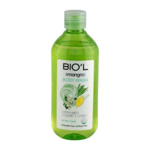 شامپو بدن بیولbiol مدل Lemongrass مناسب انواع پوست حجم 400 میلی لیتر