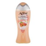شامپو بدن و صورت کرمی اکتیو Active رایحه هلو و بادام 400 گرم