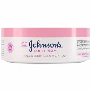 کرم جانسون JOHNSONS مرطوب کننده صورت و بدن حجم 200 میل