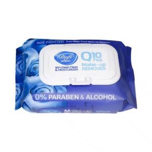 دستمال مرطوب آرایشی دافی Dafi مدل Q10 Plus Make Up Remover تعداد50عددی