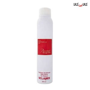 اسپری خوشبو کننده‌ی بدن اسکلاره sclaree رایحه باکارات رژ زنانه حجم 200 میل