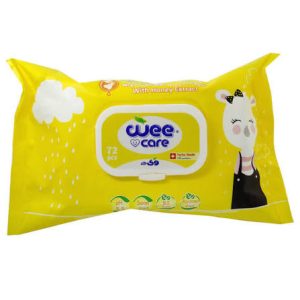 دستمال مرطوب نوزاد وی کر Wee Care فاقد پارابن حاوی روغن آرگان 20 برگی